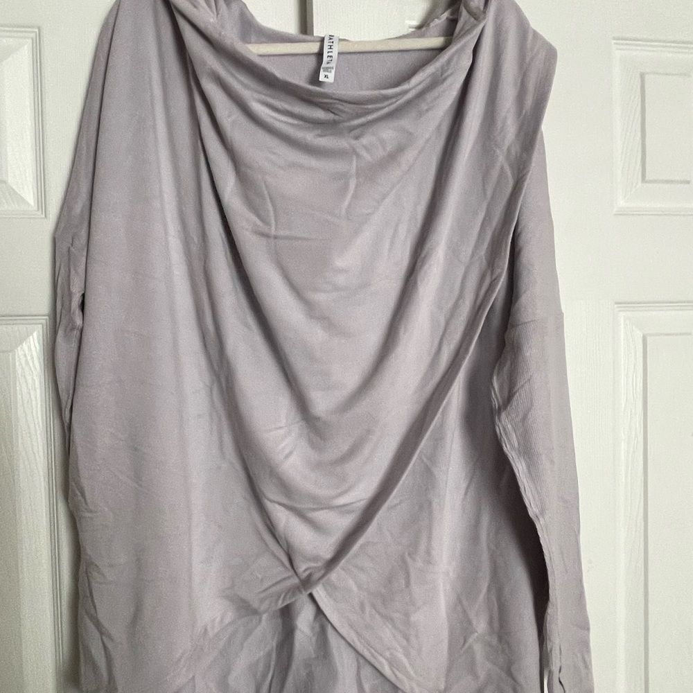 Athleta Prana Wrap Sweatshirt - Twilight Lilac - Picture 4 of 5